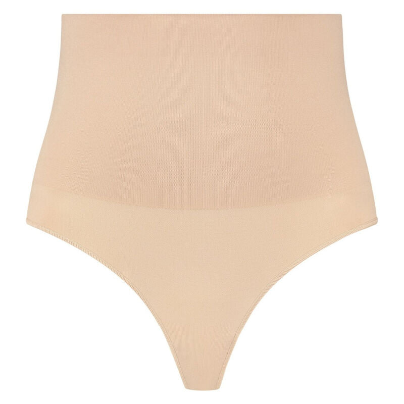 BYE-BRA - NAHTLOSER GÜRTEL STIL TANGA BEIGE GRÖSSE XXL
