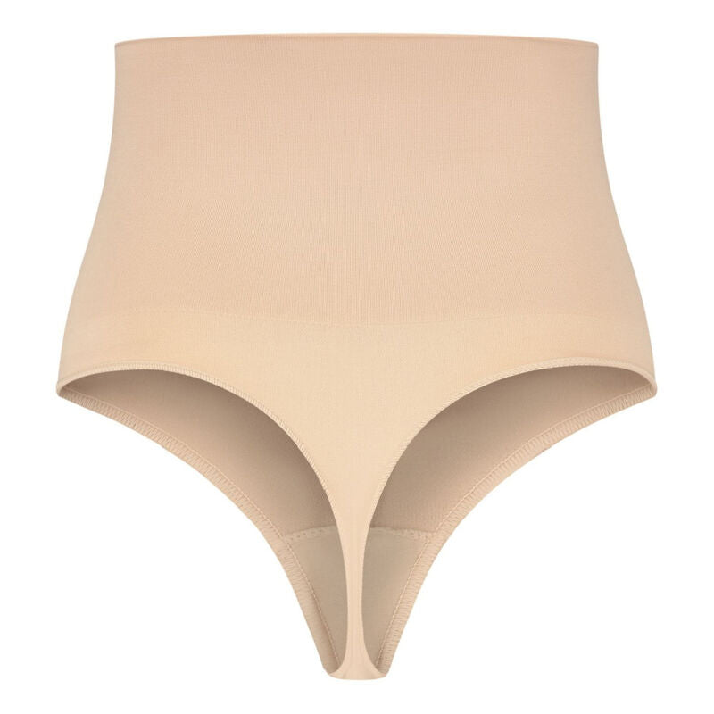BYE-BRA - NAADLOZE RIEMSTIJL TONG BEIGE MAAT XXL