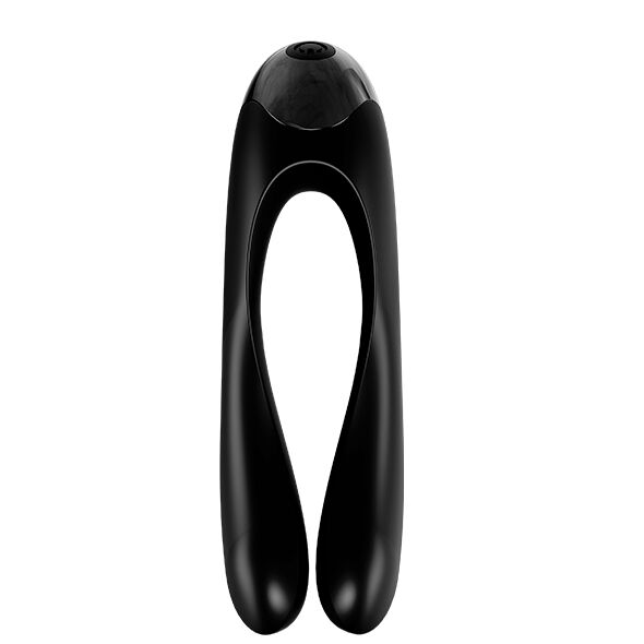 SATISFYER - VIBRATEUR DOIGT EN FORME DE SUCRE D'OR NOIR