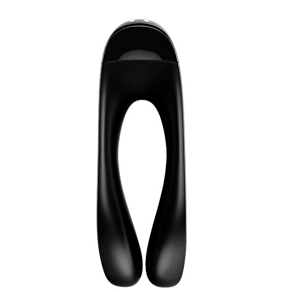 SATISFYER - VIBRATEUR DOIGT EN FORME DE SUCRE D'OR NOIR