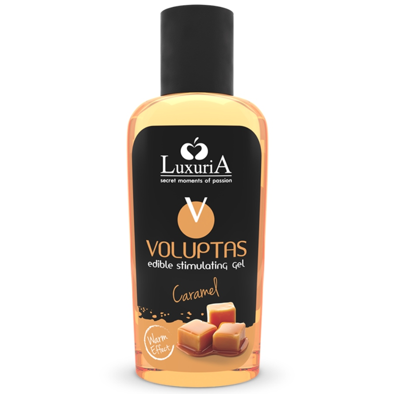INTIMATELINE LUXURIA - VOLUPTAS EDIBLE MASSAGE GEL WITH WARMING EFFECT - CARAMEL 100 ML