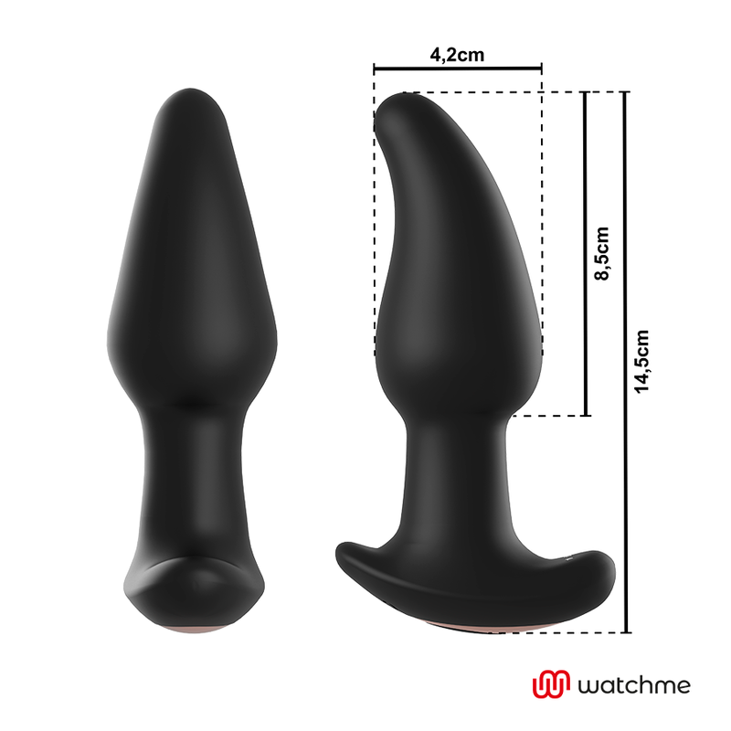 ANBIGUO - WATCHME AFSTANDSBEDIENING VIBRATOR MET DRAAIENDE KRALEN ANAAL AMADEUS