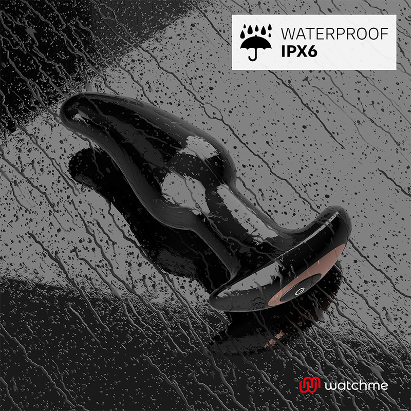 ANBIGUO - WATCHME VIBRATEUR À TÉLÉCOMMANDE AVEC PERLES ROTATIVES ANAL AMADEUS