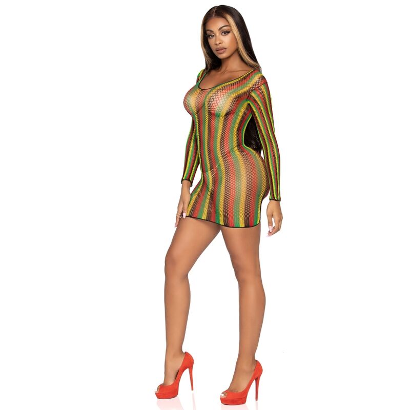 LEG AVENUE - RASTA MINI-JURK ONE SIZE