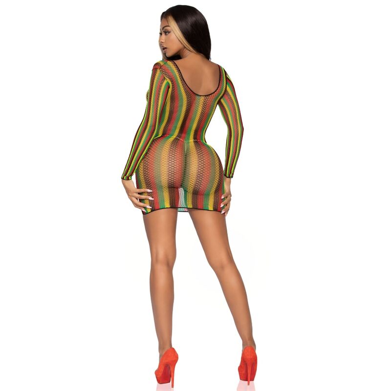 LEG AVENUE - RASTA MINI-JURK ONE SIZE