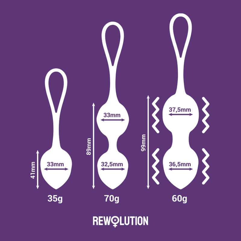 REWOLUTION - REWOBEADS VIBRATOR AFSTANDSBEDIENING MET WATCHME TECHNOLOGIE