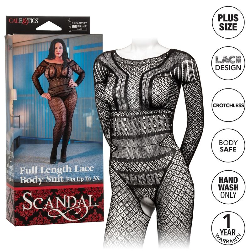 CALEXOTICS - KANTEN BODYSUIT IN PLUS SIZE