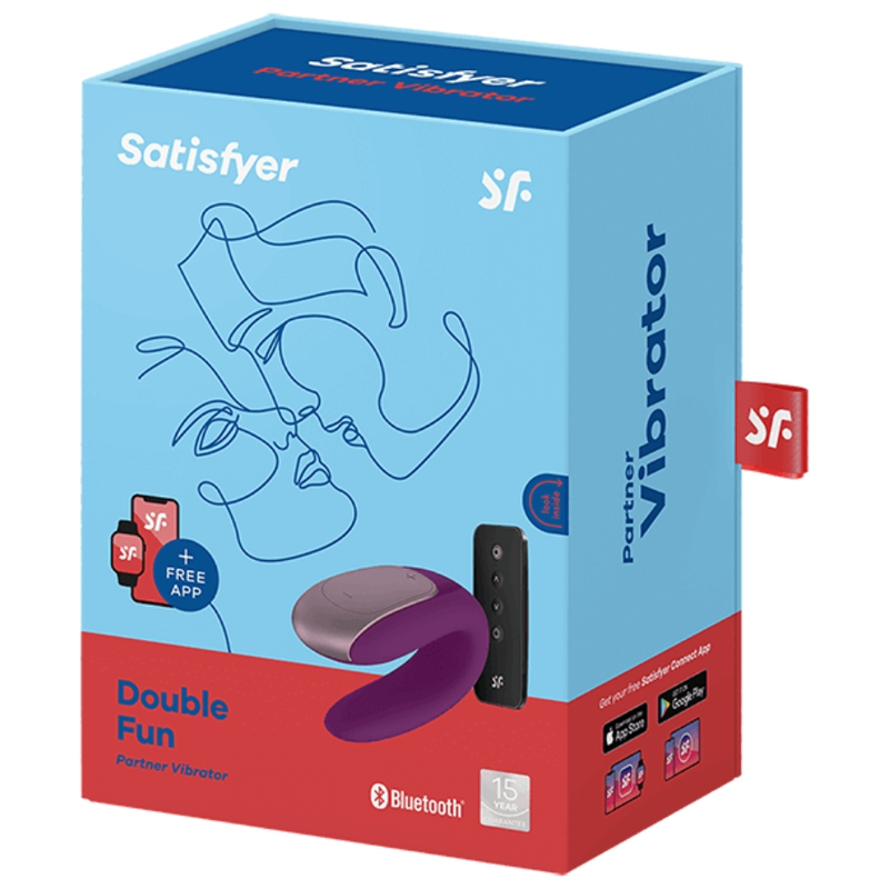 SATISFYER - VIBRATEUR DOUBLE FUN PARTNER VIOLET