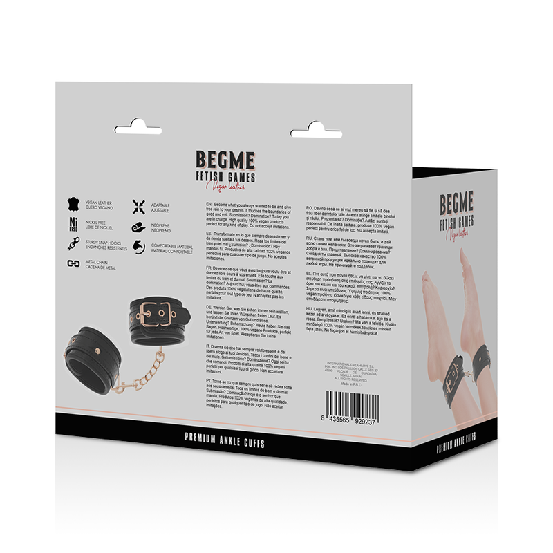 BEGME - CHEVILLES PREMIUM ÉDITION NOIRE