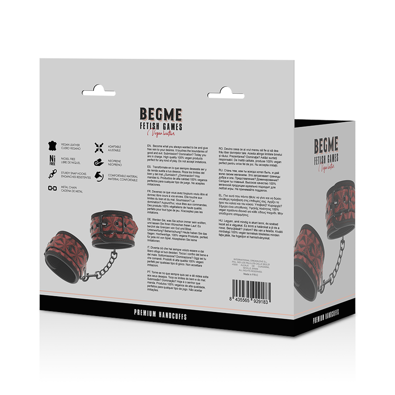 BEGME - RODE EDITIE PREMIUM HANDBOEIEN MET NEOPREEN VOERING