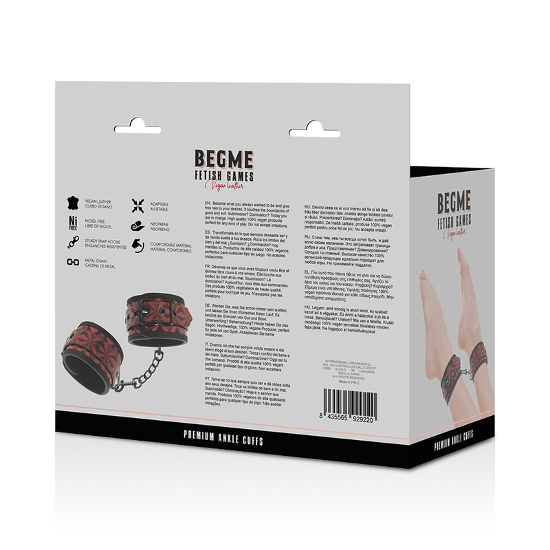 BEGME - RED EDITION PREMIUM ENKELBESCHERMERS MET NEOPREEN VOERING