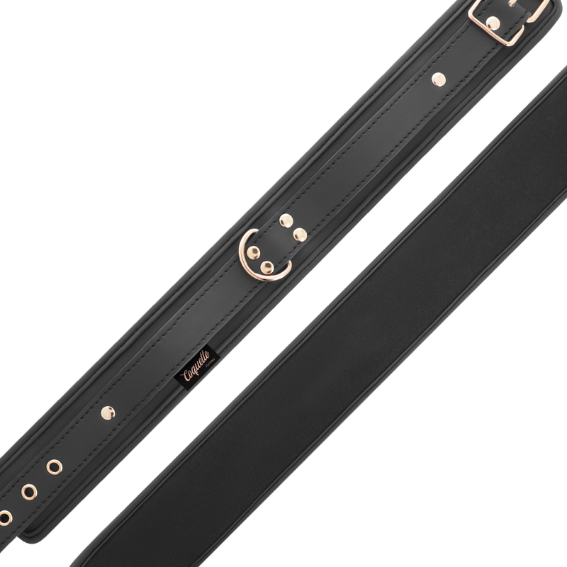 COQUETTE CHIC DESIRE - FANTASY NECKLACE MADE OF VEGAN LEATHER WITH STRAP AND NEOPRENE LINING
