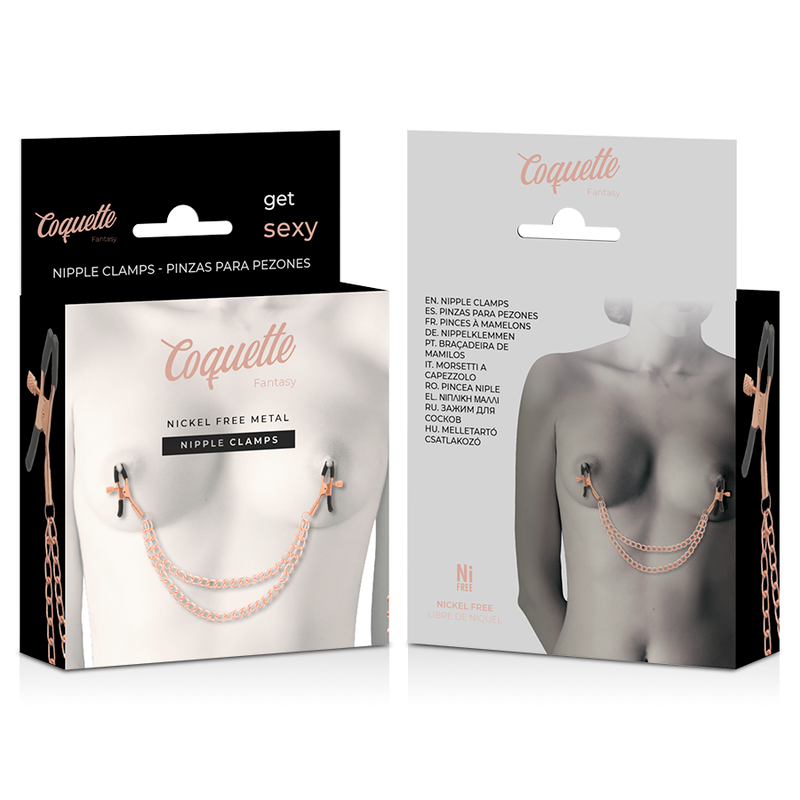 COQUETTE CHIC DESIRE - FANTASY METALEN TEPELKLEMMEN MET KETTING