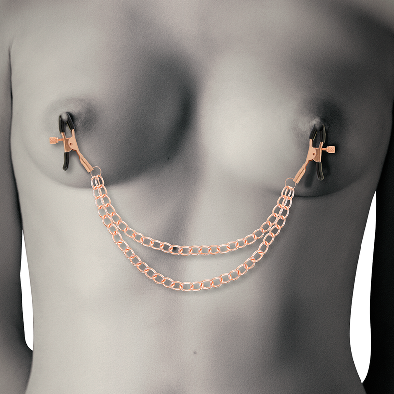 COQUETTE CHIC DESIRE - FANTASY METALEN TEPELKLEMMEN MET KETTING