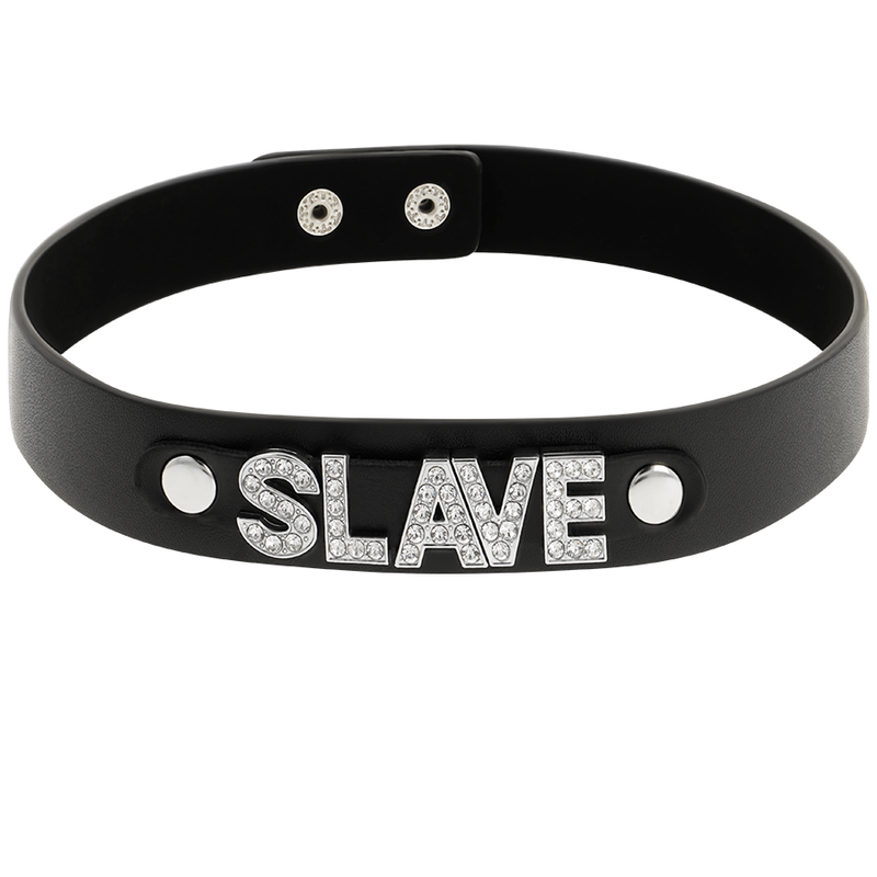 COQUETTE CHIC DESIRE - SLAVE COLLAR MADE OF VEGAN LEATHER