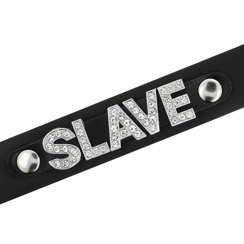 COQUETTE CHIC DESIRE - SLAVE COLLAR MADE OF VEGAN LEATHER
