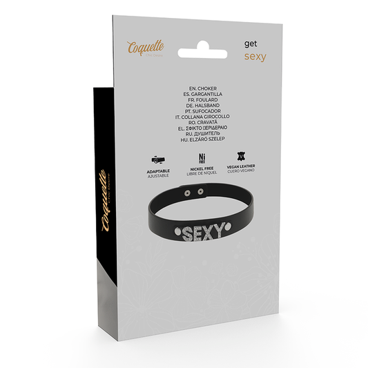 COQUETTE CHIC DESIRE - COLLIER SEXY EN CUIR VEGAN