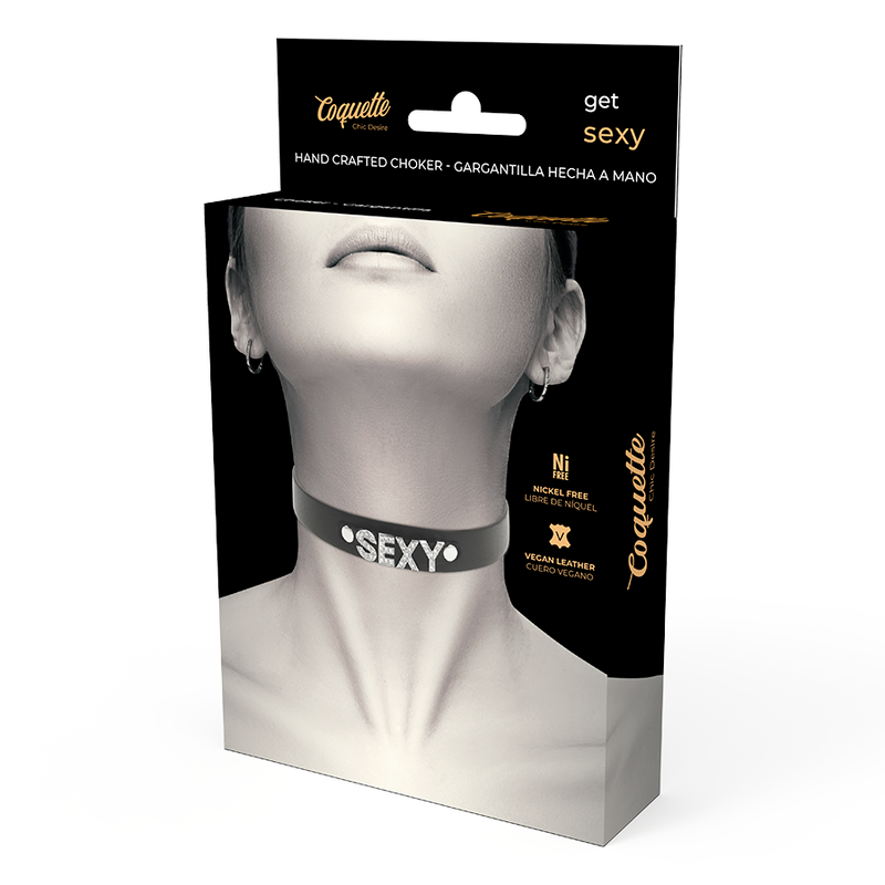COQUETTE CHIC DESIRE - SEXY VEGAN LEATHER COLLAR
