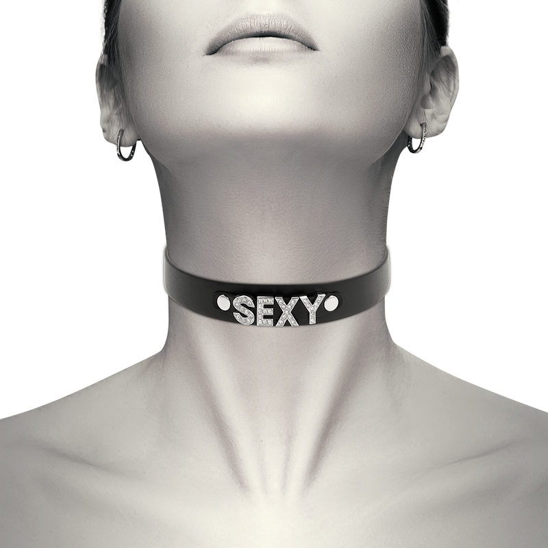 COQUETTE CHIC DESIRE - SEXY VEGAN LEATHER COLLAR