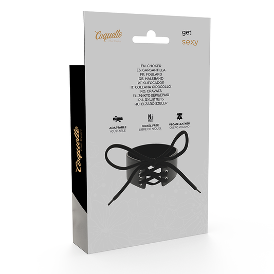 COQUETTE CHIC DESIRE - COLLIER EN CUIR VEGAN