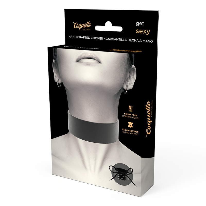 COQUETTE CHIC DESIRE - COLLIER EN CUIR VEGAN