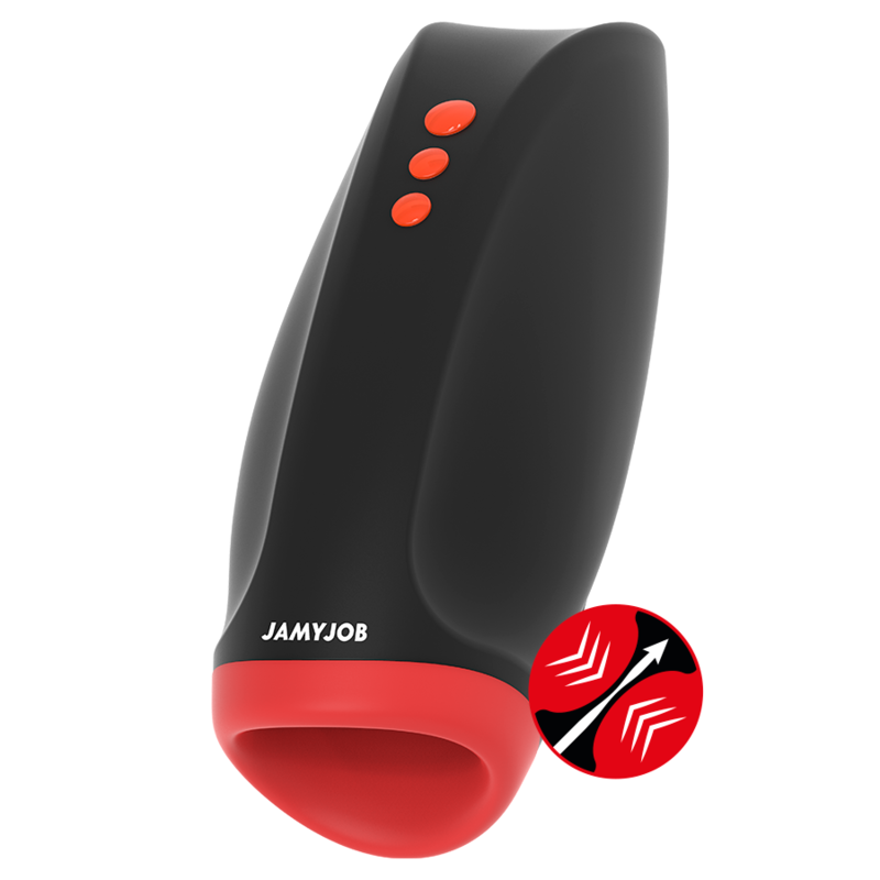 JAMYJOB - NOVAX MASTURBATOR MET VIBRATIE EN COMPRESSIE