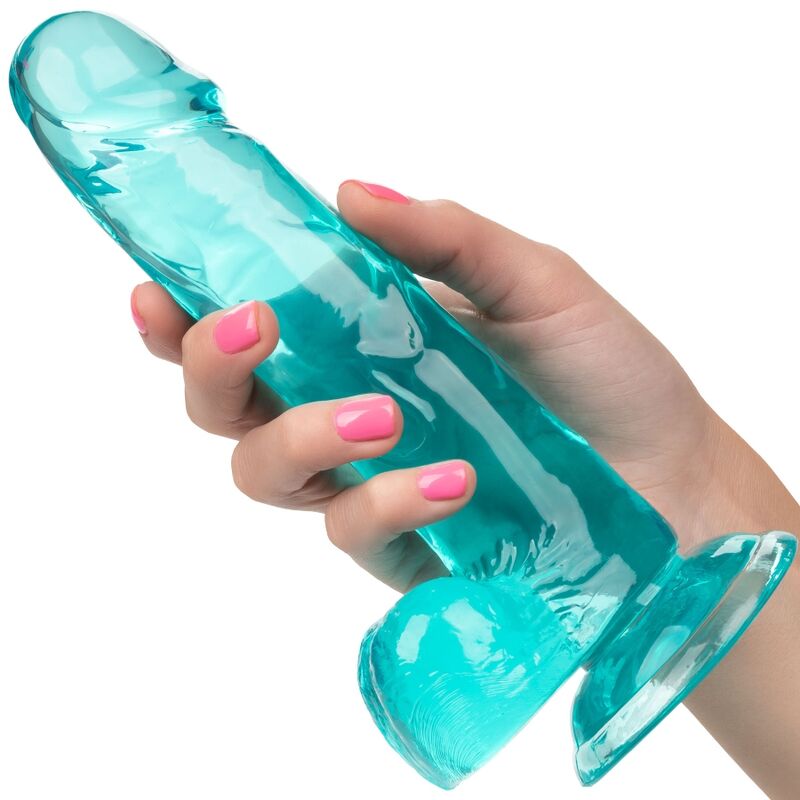 CALEXOTICS - SIZE QUEEN DILDO BLEU 15,3 CM