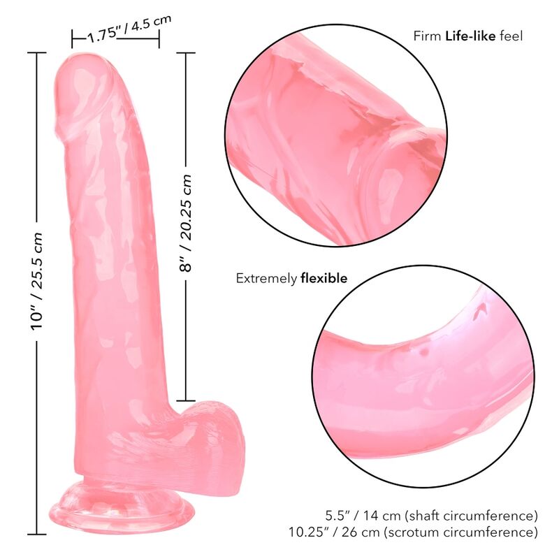 CALEXOTICS - SIZE QUEEN DILDO ROSE 20,3 CM