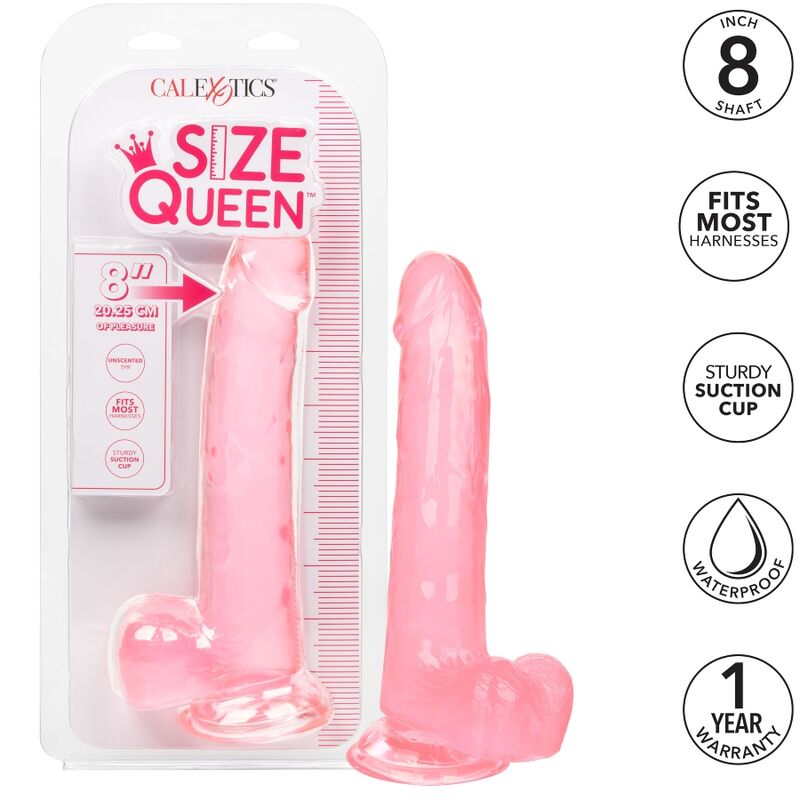 CALEXOTICS - MAAT QUEEN DILDO ROZE 20,3 CM