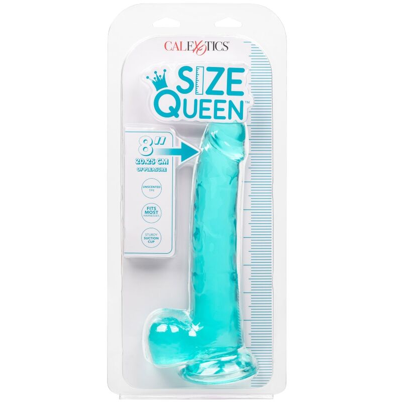 CALEXOTICS - SIZE QUEEN DILDO BLEU 20,3 CM