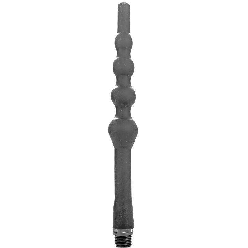 ALL BLACK - DOUCHE ANAL EN SILICONE PERLE 27 CM