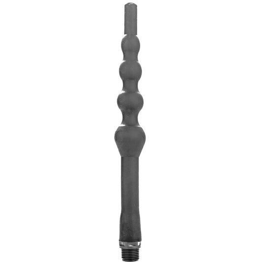 ALL BLACK - DOUCHE ANAL EN SILICONE PERLE 27 CM