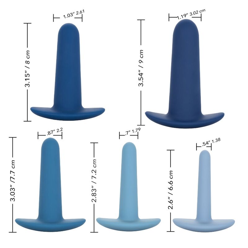 CALEXOTICS - KIT D'ENTRAÎNEMENT ANAL PORTABLE 5 PIÈCES