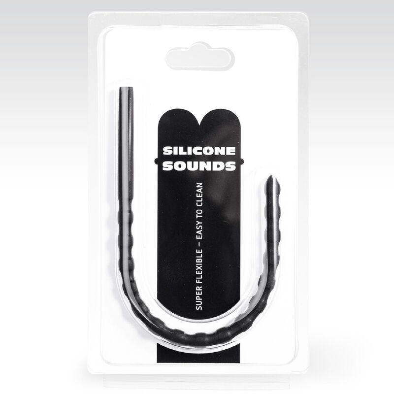 SONDE URÉTRALE EN SILICONE TOUT NOIR - 6/8 MM