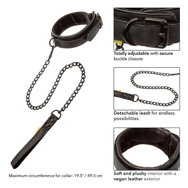 CALEXOTICS - GRENZELOZE HALSBAND EN LIJN