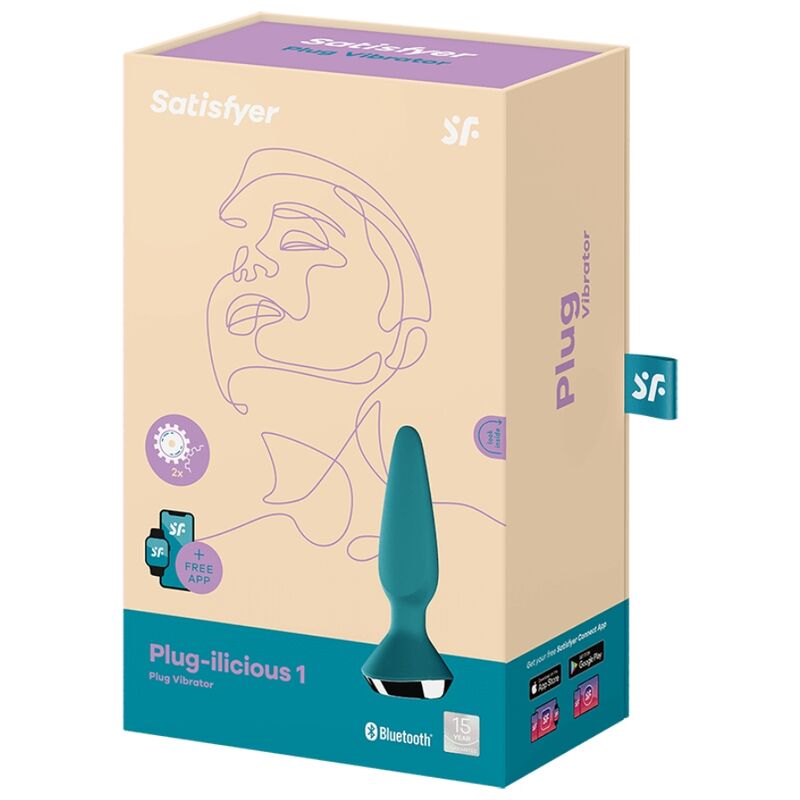 SATISFYER - PLUG ILICIOUS 1 PLUG VIBRATOR GROEN