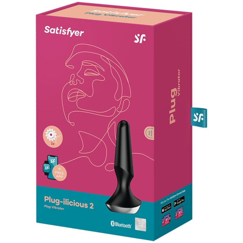 SATISFYER - PLUG ILICIOUS 2 PLUG VIBRATOR ZWART