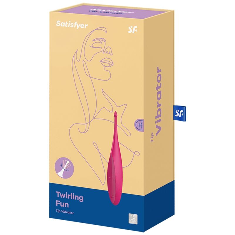 SATISFYER - VIBRATEUR À POINTE TOURNANTE ET AMUSANTE ROSE