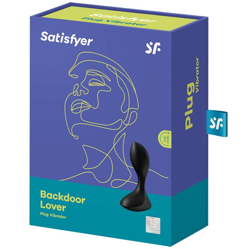 SATISFYER - BACKDOOR LOVER RODE ANALE VIBRATOR PLUG ZWART