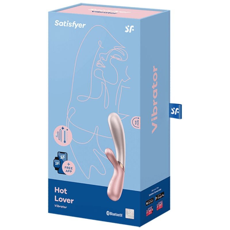 SATISFYER - HOT LOVER VIBRATOR ROSE &amp; BEIGE