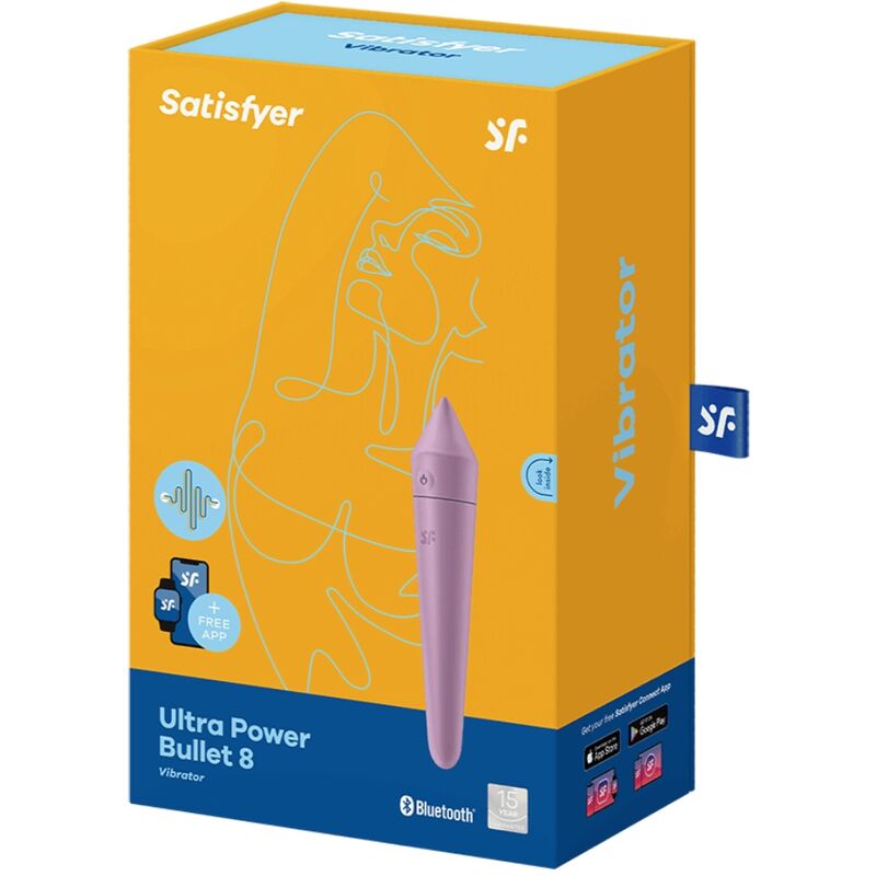 SATISFYER - ULTRA POWER BULLET 8 VIOLET
