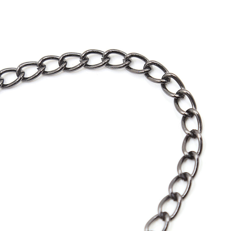 OHMAMA FETISH - METALEN KLEMMEN MET ZWARTE KETTING