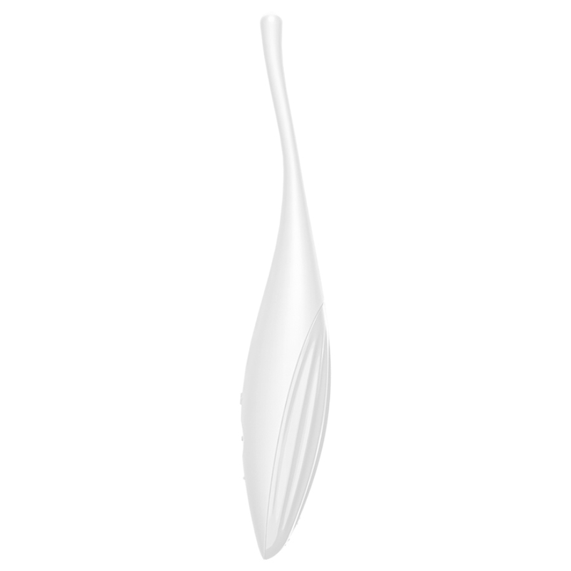 SATISFYER - TWIRLING JOY VIBRATEUR CLIT TIP BLANC