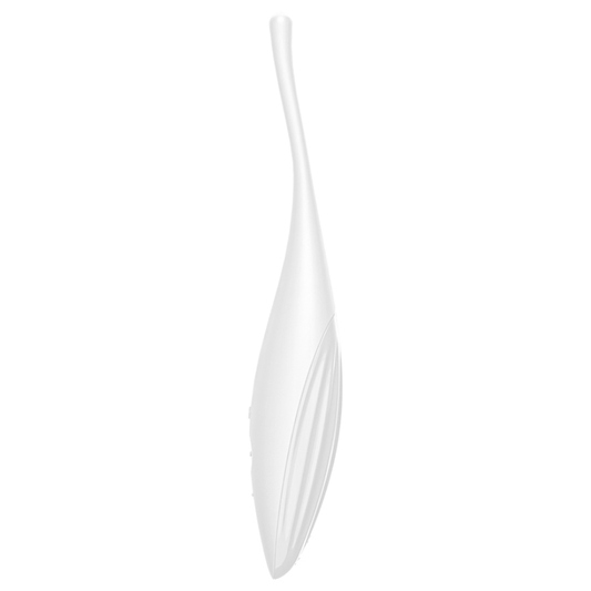 SATISFYER - TWIRLING JOY VIBRATEUR CLIT TIP BLANC