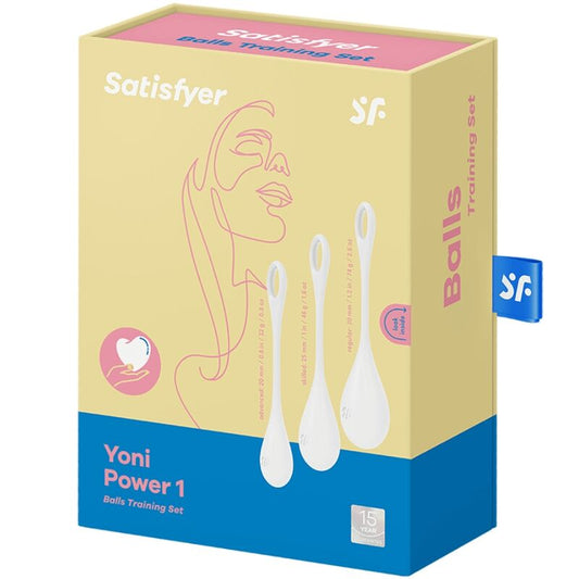 SATISFYER - KIT D'ENTRAÎNEMENT YONI POWER 1 BLANC