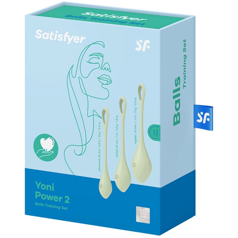 SATISFYER - KIT D'ENTRAÎNEMENT YONI POWER 2 VERT