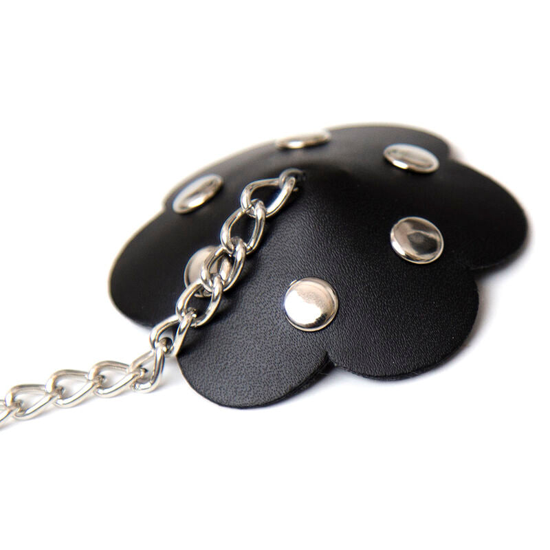 OHMAMA FETISH - Blaadjes tepelhoedje met ketting