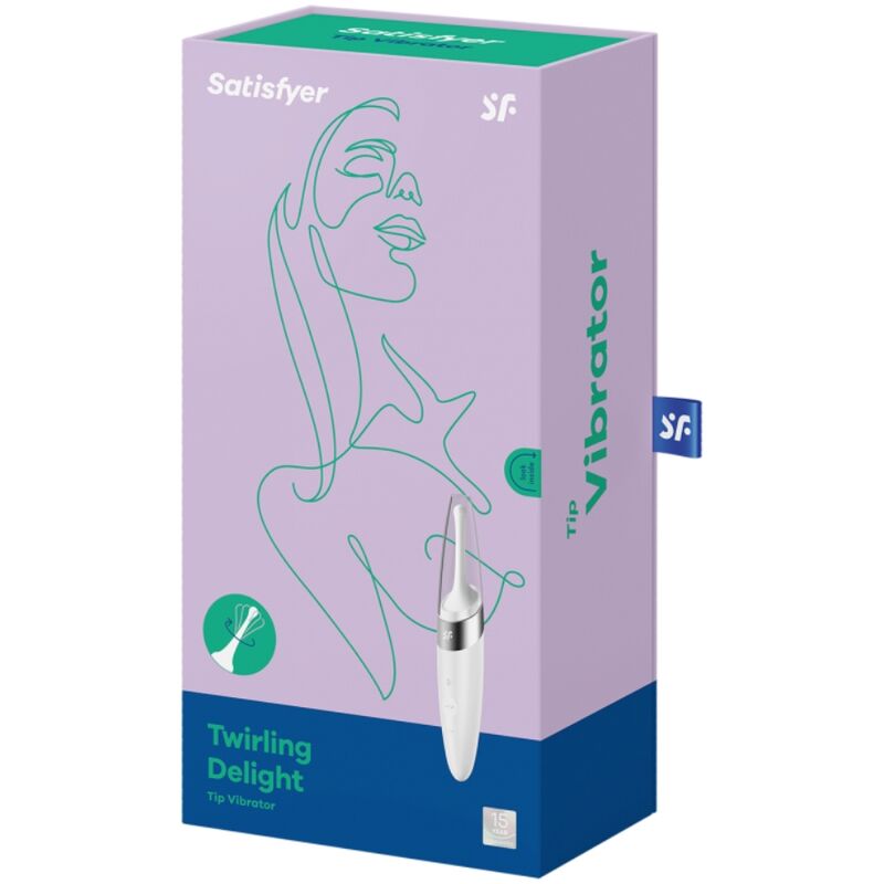 SATISFYER - TWIRLING DELIGHT VIBRATEUR À EXTRÉMITÉ CLITAIRE BLANC