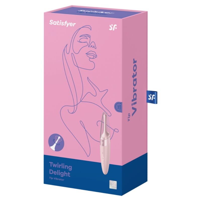 SATISFYER - TWIRLING DELIGHT CLIT TIP VIBRATOR ROZE