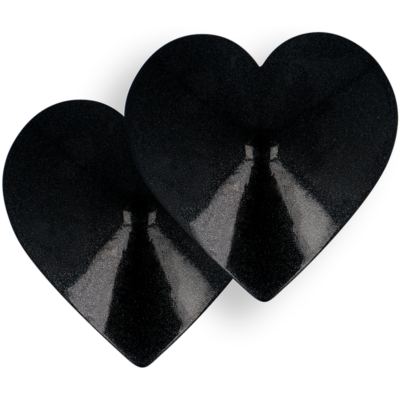COQUETTE CHIC DESIRE - TEPELBESCHERMERS MET ZWARTE HARTEN